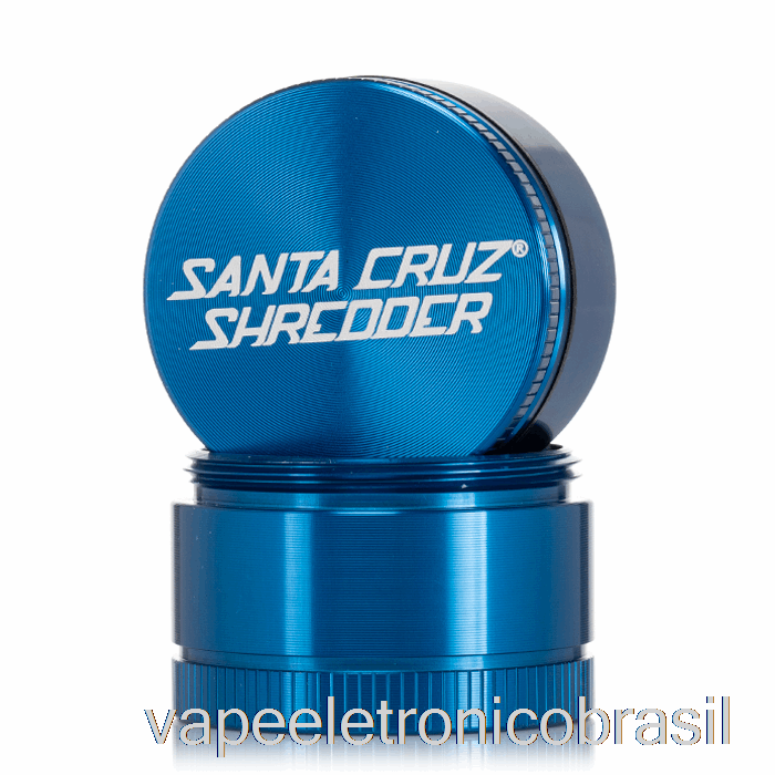 Vape Eletrônico Santa Cruz Triturador De 1,6 Polegadas Pequeno Moedor De 3 Peças Azul (40 Mm)